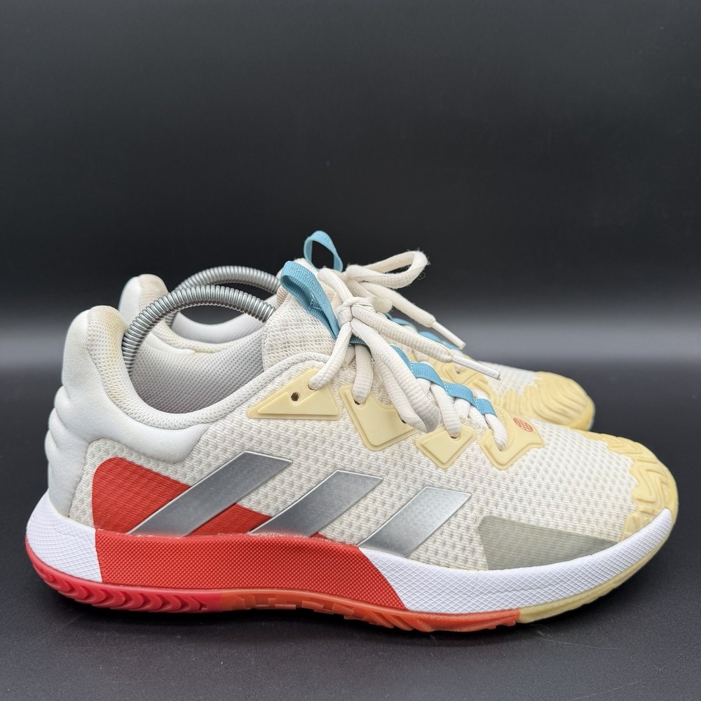 Adidas SoleMatch Control Mens Size 10.5 Tennis Pickleball Shoes White Red HQ8444